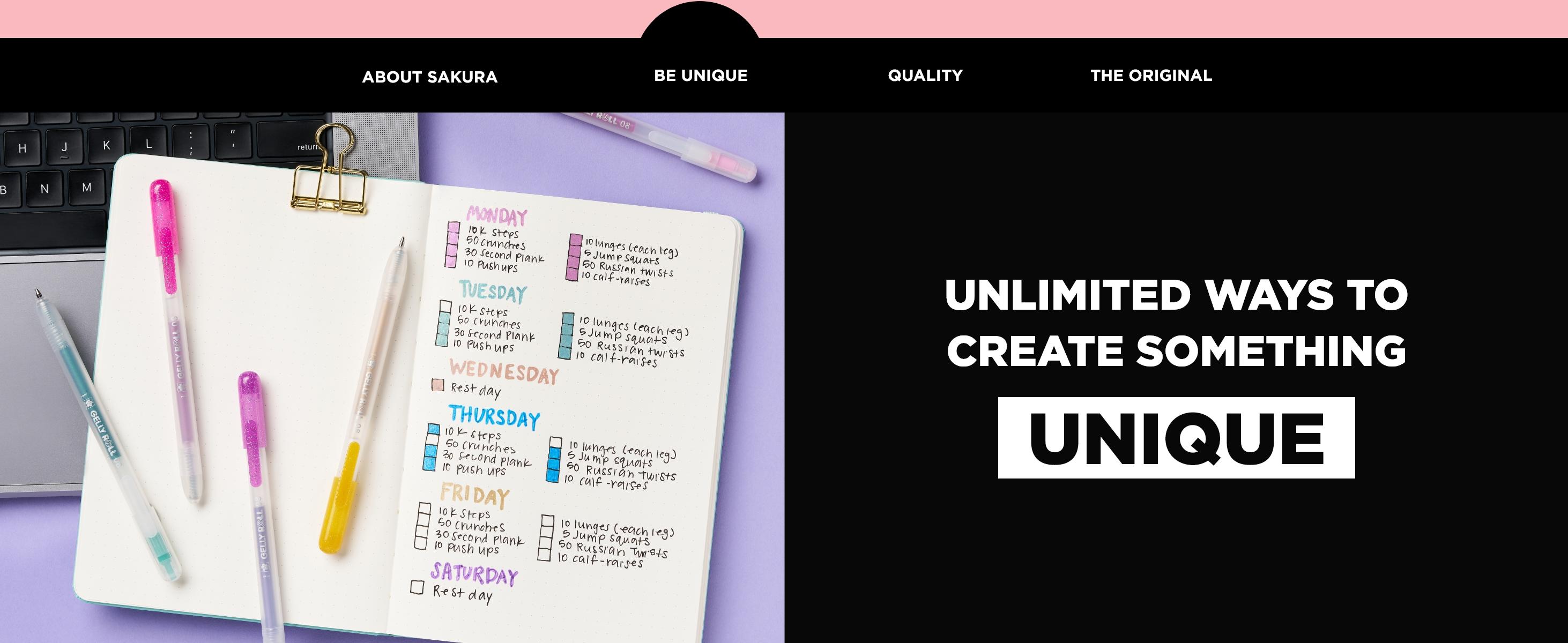 SAKURA Gelly Roll Retractable 25 Piece Gift Set: 24 Pens + 1 Pen Case