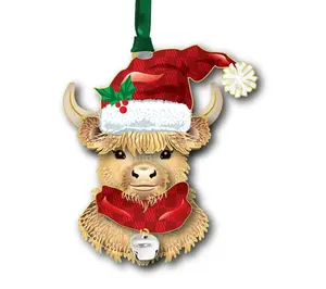 Beacon Designs Highland Cow Ornament