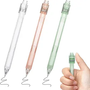 Fidget Spinning Gel Pens Pack of 3,   0.5mm Black Ink Pens, Fine Point Smooth Writing Ballpoint Pen, Quick Dry for Journaling Office School Minimalistic