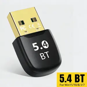 Bluetooth 5.4 Adapter, Plug & Play, Compatible with Windows 11/10/8.1/7, Stable Connection for Keyboard/Mouse/Tablet/Other Devices, Fast Transmission