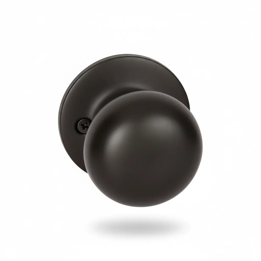 Bedford Dummy Door Knob, Matte Black Bedford Dummy Door Knob, Matte Black