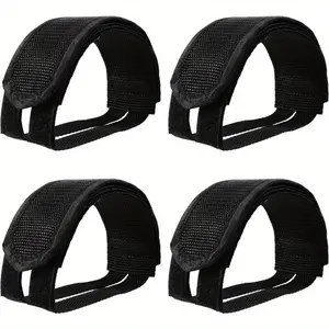 4PCS of Bicycle Ankle Strap, Bicycle Pedal Dog Muzzle Strap, Foot Strap, Foot Strap