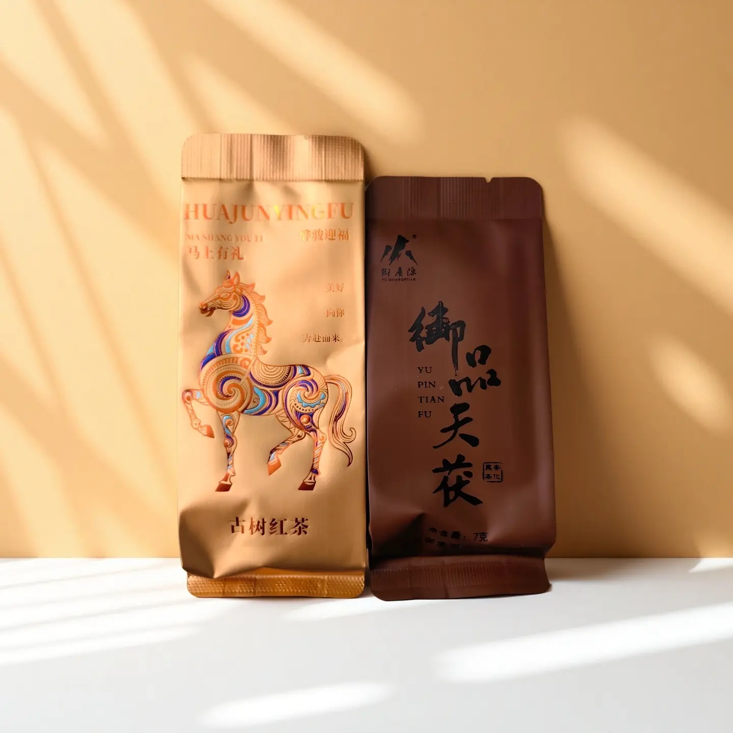 Loose Leaf Ancient Tree Black Tea (5g) + Loose Leaf Dark Fu Tea (7g), 5G + 7G