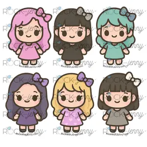 Rock With Jenny – Sweet Girl V1 – Sticker Series