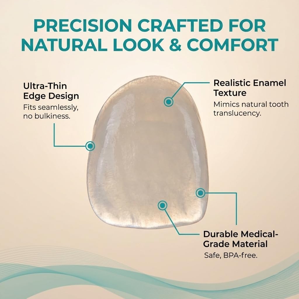 【3 PACK ECONOMIC DEAL】Snap-On Teeth Affordable Washable Cosmetic Dentures Bundle  Reusable Soft Flexible Temporary Smile Visual Tool Tooth Gaps Wide Spaces Between Teeth Adults Everyday Saver Daily Confidence