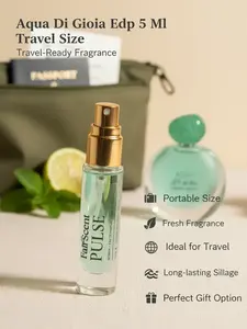FairScent Pulse - Acqua di Gioia Jasmine-Themed Women's EDP Travel Spray, Single Item - 5ml/0.17oz, Jasmine-Themed Women's Fragrance