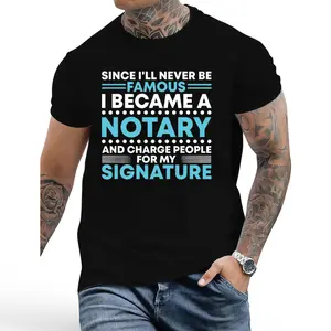 Mobile Notary Signature Tee for Public Notary Professionals