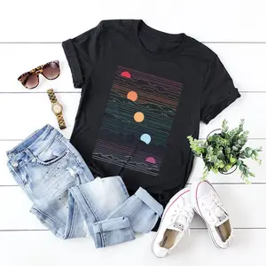 Sunset Moon Cotton TShirt - 100% Cotton Eclipse Tee
