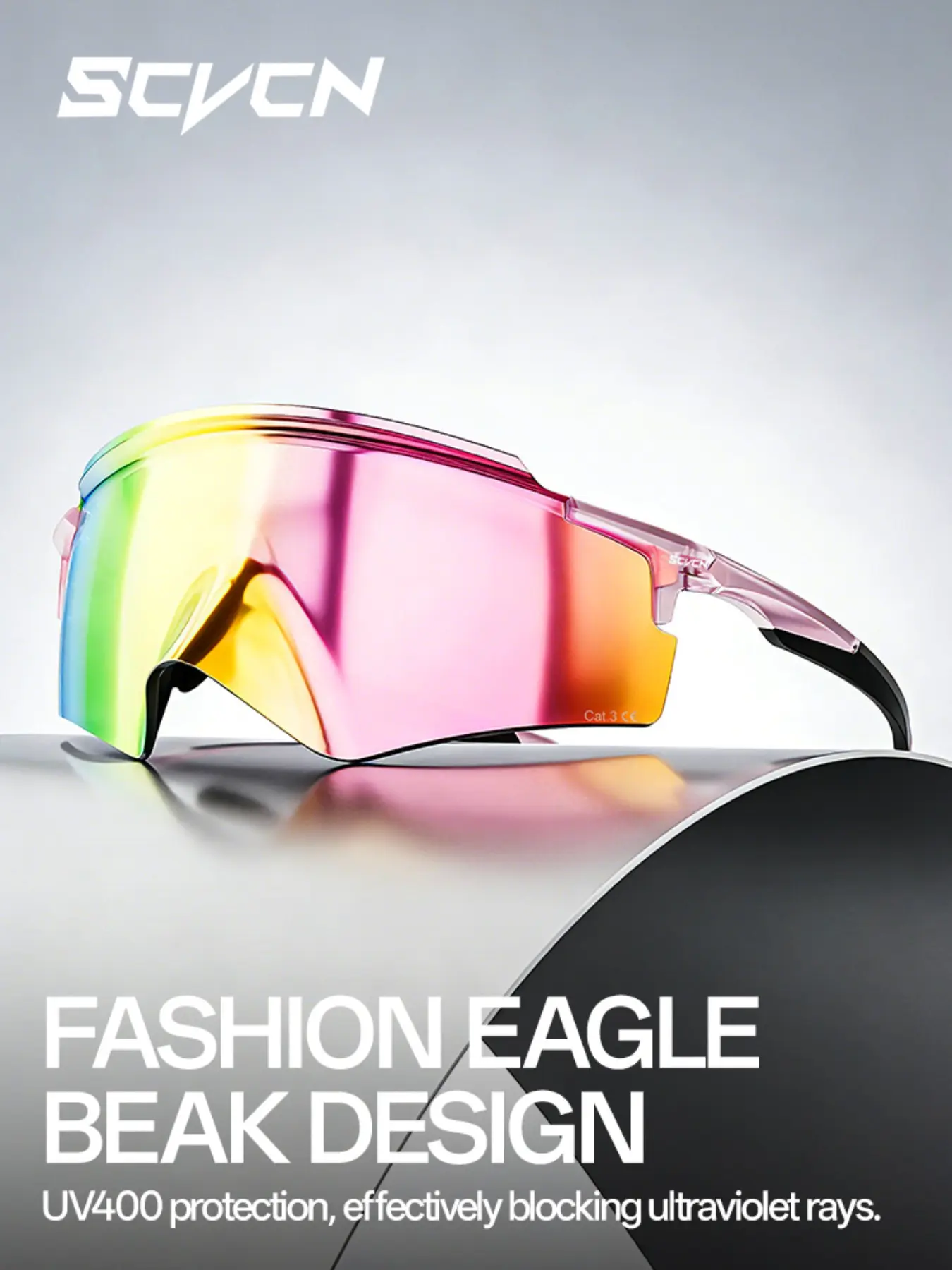 1pc SCVCN Men Fashion Glasses Sports Glasses Casual Glasses Outdoor Cycling Glasses Sports Cycling Sunglasses Road Cycling Gear
