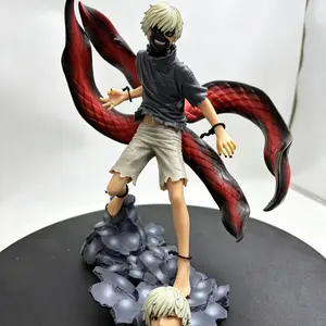 Tokyo Ghoul Kaneki Ken Figure, Classic Awakening Battle Pose, Lacerate Effect, Replaceable Head Sculptures, Detailed Iron Chain, Limited Edition