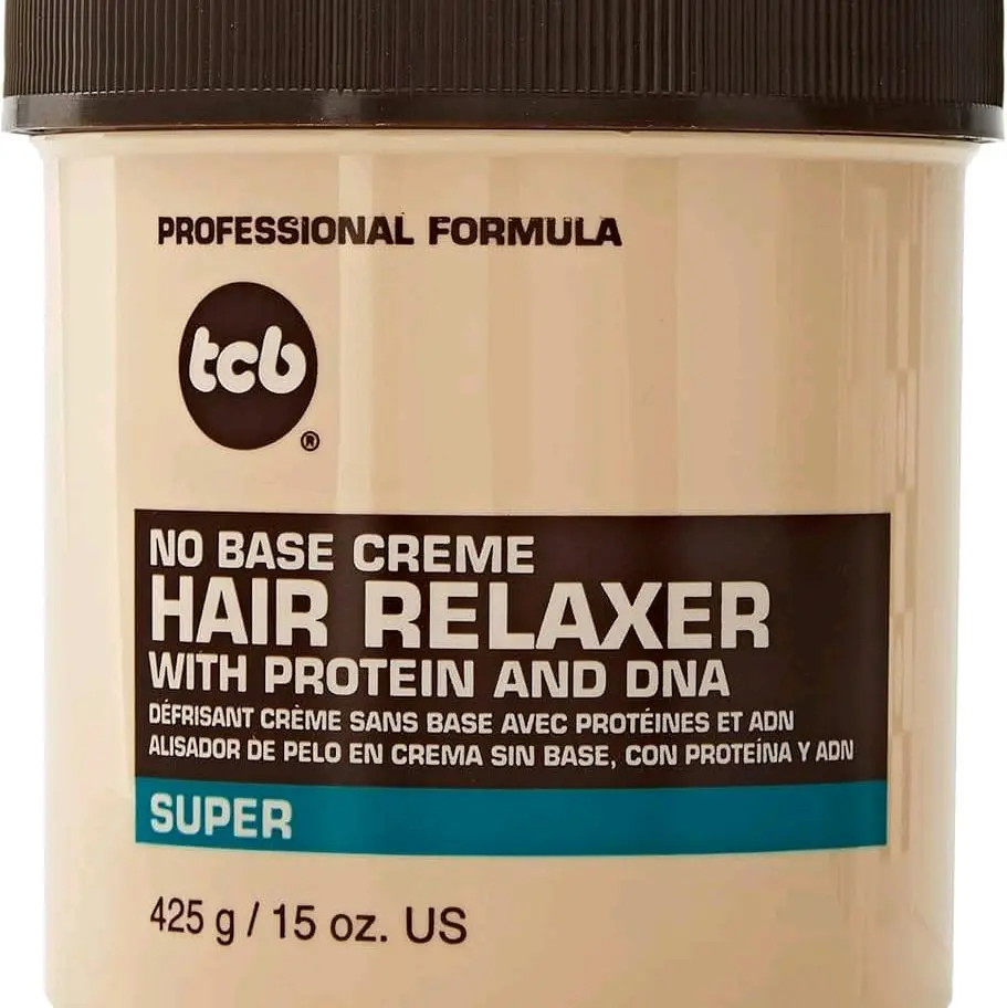 TCB Professional Formula No Base Cream Hair Relaxer with Protein and DNA – Regular/Super – Available in 7.5 oz & 15 oz