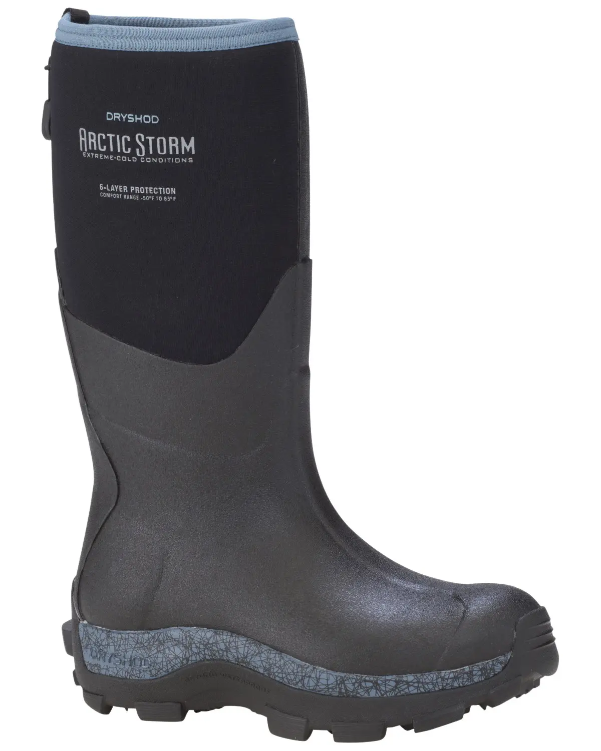 Dryshod Women's Women'S Arctic Storm Mid Winter Rubber Boot Soft Toe - Ars-Wm-Bl