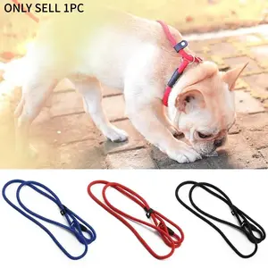 Nylon Pet Leash Dog Slip Rope Leash 130cm Dog Training Leash Strong Slip  Adjustable Pet Slipknot Nylon Leash for Dogs No Tangle Leash