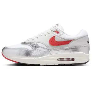 Men's Nike Air Max 1 PRM White/Chili Red (HF7746 100)