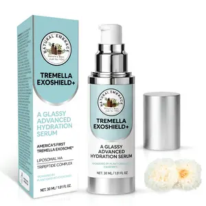 Natural Embrace Tremella Exoshield+ Hydration Lift Serum - 30 ml - HA Liposomes & Collagen Peptides - 3D Glassy Moisture Lock for Glowing, Radiant Skin - K Beauty Barrier Support Natural Makeup Primer