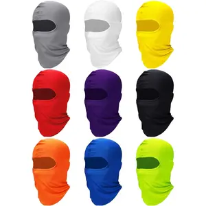 9 Pcs Ski Mask for Men Full Face Cover UV Sun Protection Face Mask Windproof Balaclava for Outdoor Motorcycle Cycling