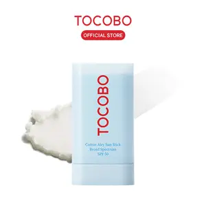 [TOCOBO Official] Cotton Airy Sun Stick Broad Spectrum SPF50 | Non-Sticky Matte Finish Sun Protection for Face and Body Sunstick 	Protector solar en barra FPS 50