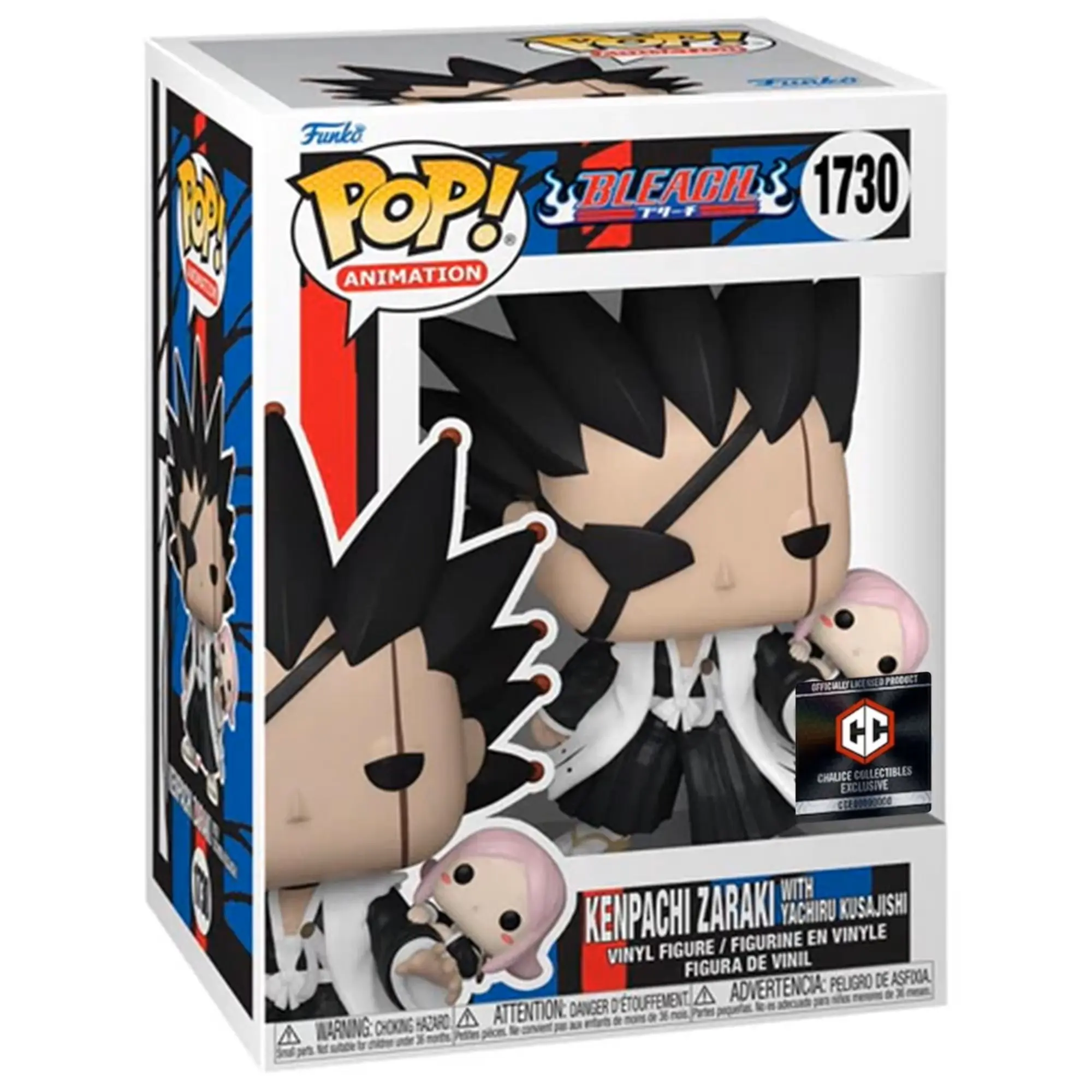 Funko Kenpachi Zaraki with Yachiru Kusajishi Vinyl Collectible Figure #1730 - Chalice Excl. Single Fig, Officially Licensed Bleach Universe Display Collectible, Collectible Figures
