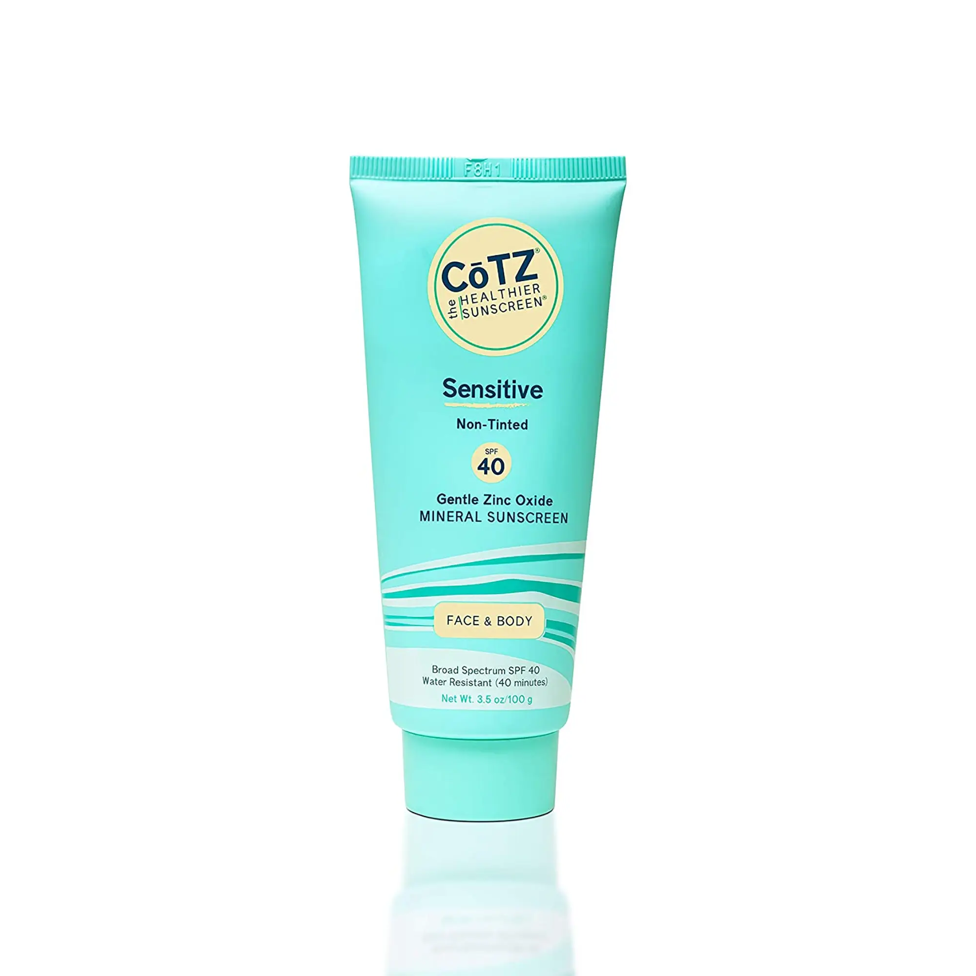 CoTZ Sensitive Broad Spectrum SPF40 Facial Sun Care Cream, Gentle Sunscreen for Rosacea-Prone Skin