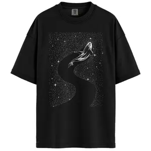 Comfort Colors Orca Cosmic Shirt, Killer Whale Galaxy Tee, Starry Ocean Animal T-Shirt, Dreamy Space Graphic Gift for Ocean Lovers