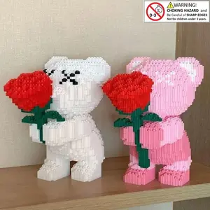 6232 Piece Romantic Bear Building Blocks Set, Safe and Eco-Friendly, Assembly Toy for Adults and Kids, Perfect Gift for Boys and Girls