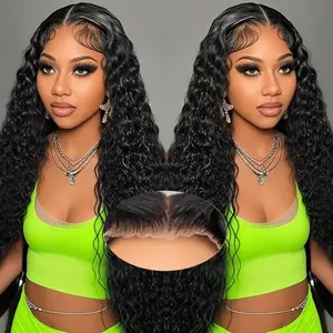Bling Hair 6x4 Glueless Lace Front Wig 100% Human Hair 180% Density 13x6 Lace Frontal Wig Loose Deep Wave Pre Cut Pre Plucked Hair Line HD Lace Closure Wig For Women Natural Look Easy to Apply #DealsForYouDays