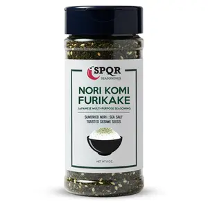 Nori Komi Furikake Multi-Purpose Rice Seasoning XL 8 oz. Jar Sugar Free by SPQR Seasonings