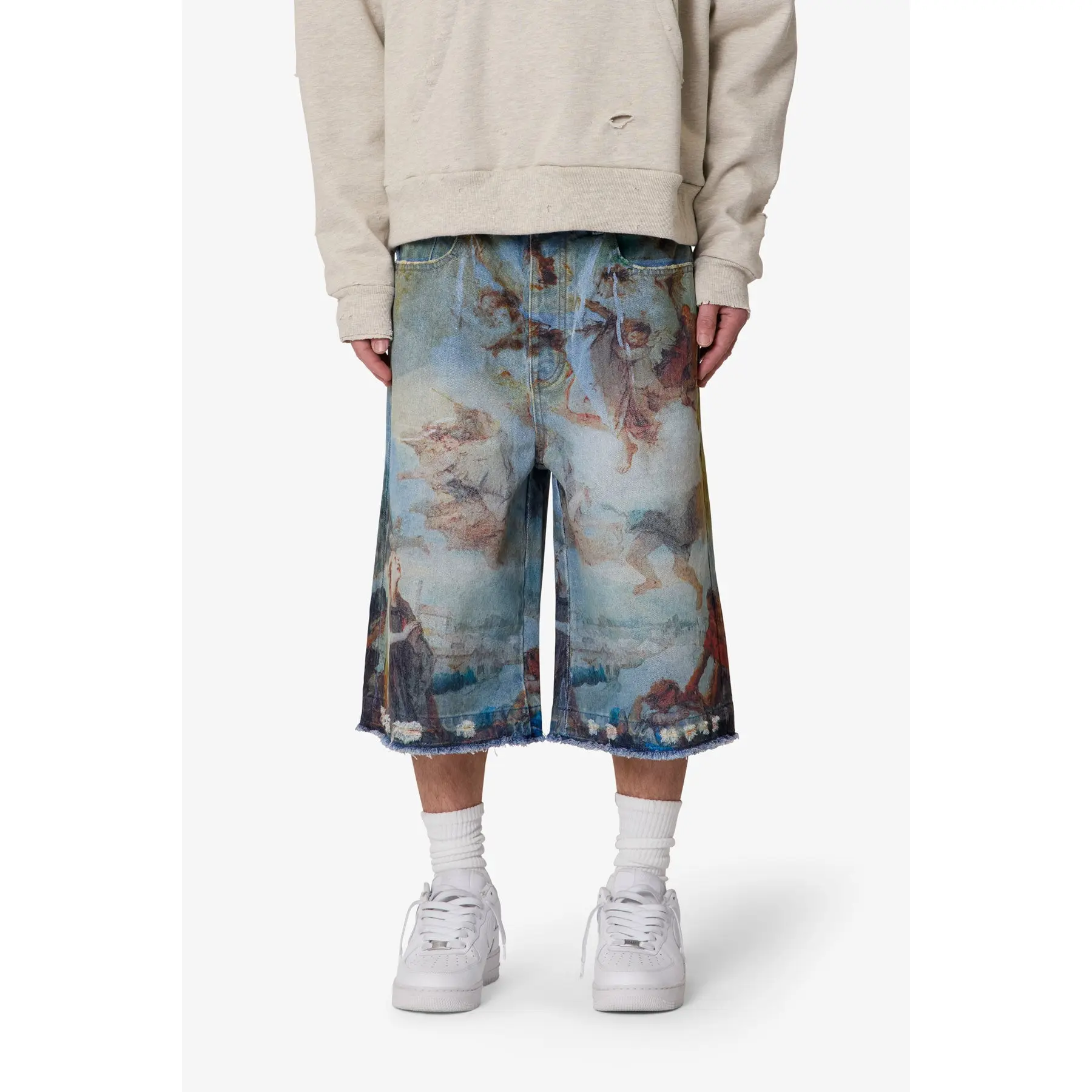 mnml Ultra Baggy Angel Denim Shorts - Multi