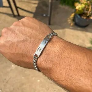 Engraved Eye Bracelet - (To Personalize, Please Send Message With Photo, Along With The Product)