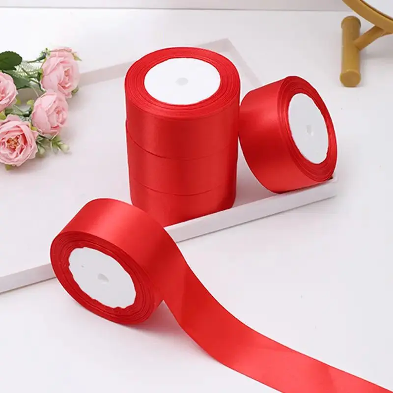 Solid Color Decorative Ribbon (5 Rolls), DIY Decorative Ribbon, Decorative Ribbon for Wedding Party Cake Gift Box Packaging, Gifts & Wrapping Supplies gifts decoraciones de fin de año 2026 graduation gifts graduation leis father's day gift