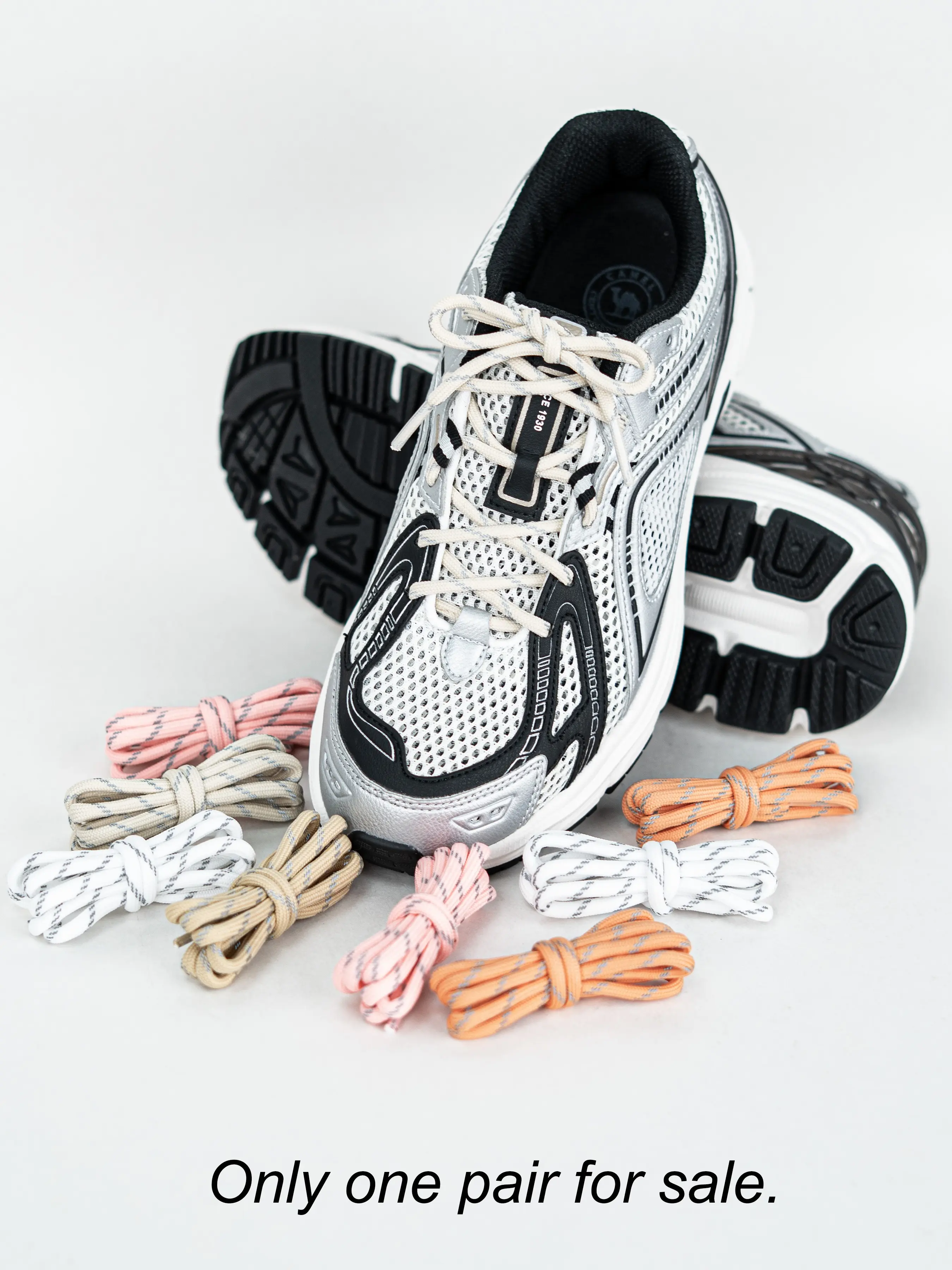 5mm Diameter Reflective Shoelaces, Light Diagonal Dots, Sporty Style, Suitable for Dad Shoes, Outdoor Hiking, Boots