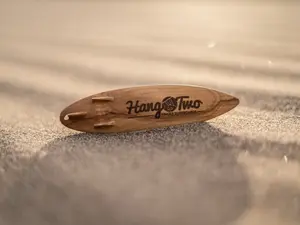 Hang Two Surfers - Woodland - Driftwood - Finger Surfboard - Road Trip - Wooden Finger Surfboard -  Hand Crafted - Natural Maple Wood - Natural Wax Finish