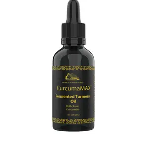American Turmeric Farms CurcumaMAX Fermented Turmeric Oil & Capsules Certified Lead-Free 1 oz 28 gms Healthcare Supplement Natural Diet Edible Vitamin Powder Organic