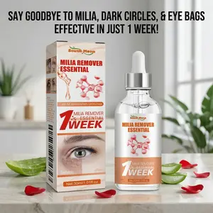 South Meop Milia Removal Serum 30ml - Gentle exfoliating and moisturizing facial serum, containing jojoba oil and calendula extract, suitable for all skin types - Acne-fighting, floral scent - Lotion texture, cleanses