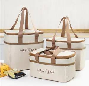 Multi-Functional Outdoor Cooler Bag Portable Travel Cooler Bag with Layer Temperature Lock Design Long-Lasting Insulation for Outdoor Picnics