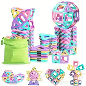 Large Macaron Magnetic Building Blocks Toy, Magnetic Building Set, Designer Construction Kit, Educational Toy, Birthday Gift, Random Color