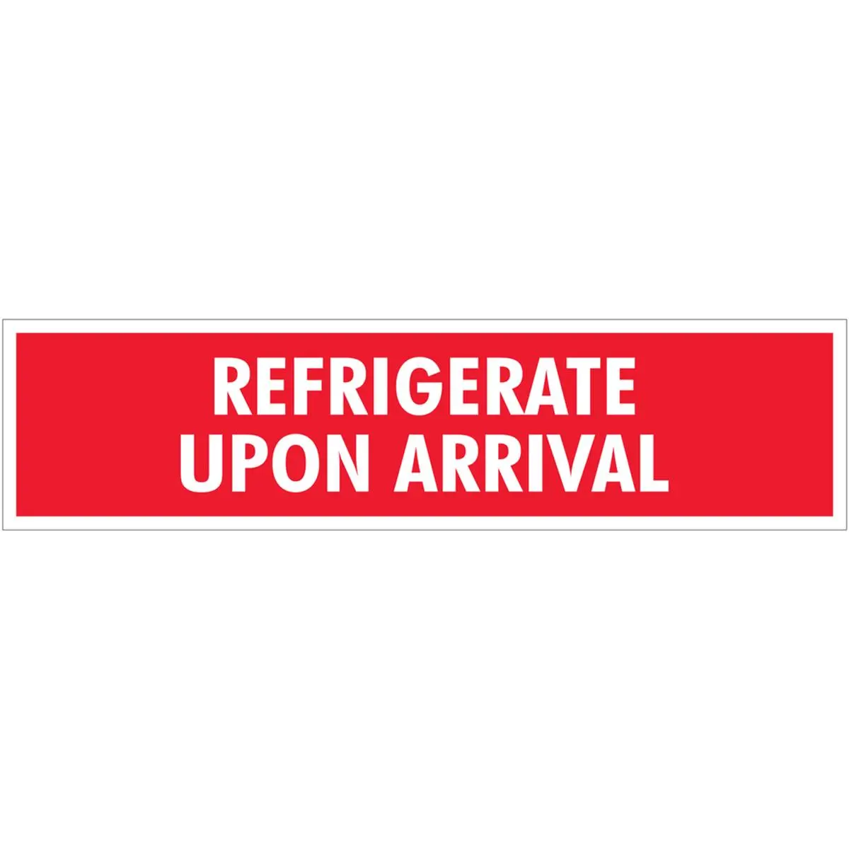 Box Partners DL1640 Refrigerate Upon Arrival Labels - 2 x 8 in, 2 lbs, bold, high quality, with instructions and warnings, no extra redundant features