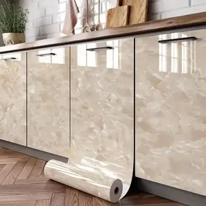 Marble Pattern Wallpaper, Marble Backsplash Wallpaper, Decorative Wallpaper, Self-Adhesive Wall Stickers, Waterproof Oilproof, Home Kitchen Living Room Bedroom Wall Decor, Marble Splash Proof