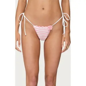 Edikted Women's Azalea Crochet String Bikini Bottom