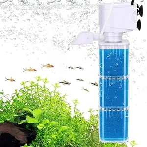 Aquarium Power Filter - Fish Tank Filter Aeration Adjustable for 40 to 100 Gallon Tank, Multi-Stages Bio Sponge Aquarium Filter for Filtration/Oxygenation/Waveker/Circulation
