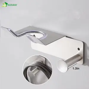 Blow Dryer Holder Wall Mounted, Adhesive Hair Dryer Holder Wall Mount, Hairdryer Holder for Bathroom, Salon Hair Tools Organizer Storage
