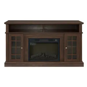Classic TV Media Stand Modern Entertainment Console for TVs Up to 65" with Open & Closed Storage Espresso 58.25"Wx15.75"Dx32"H Multifunctional Storage Space