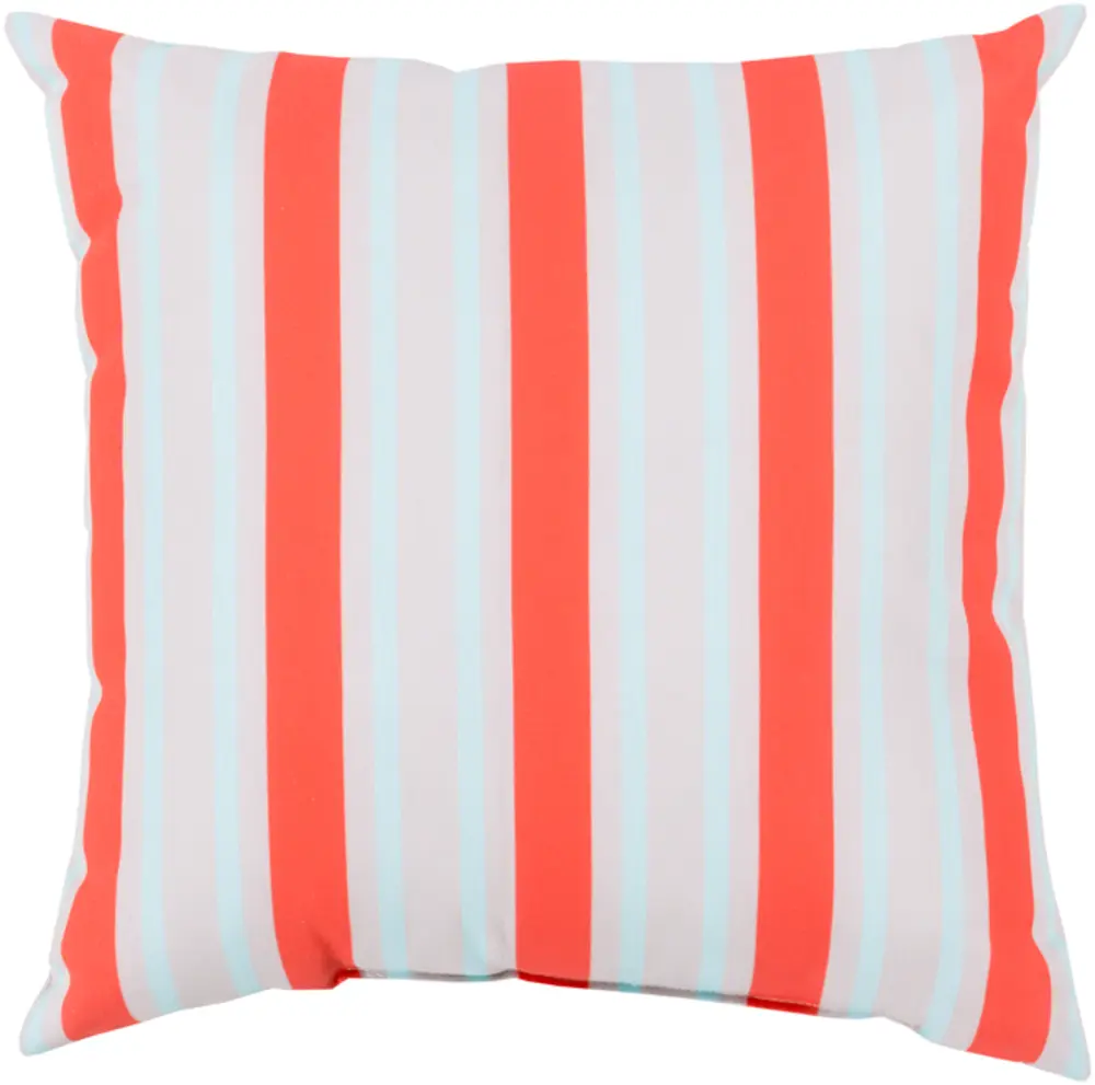 Livabliss RG110-2626 Polyester Weather Resistant Indoor/Outdoor Rain Throw Pillow, Large Size 26x26x5 in, Orange, 5 Inches