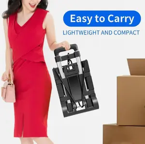 70 lbs Collapsible Folding Hand Truck Dolly Portable Trolley Luggage Push Cart