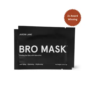 Bro Mask Eye Gels - Cooling Eye Gels (6 Pack) with Bakuchiol, Niacinamide, and Hyaluronic Acid - Eye Mask, Daily Gentle Retinol