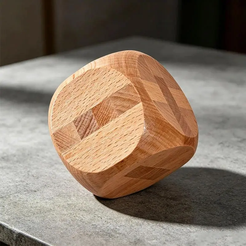 Unisex Geometric Wooden Luban Lock Cube - 3D Assembly & Disentanglement Puzzle, Cognition & Interlocking Puzzle-Shaped Assembly Games, IQ Training Brain Teaser Educational Toy for Kids, Gift Option, 3D Assembly & Disentanglement Puzzles