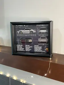 Porsche 911 Turbo S Key Blueprint Frame