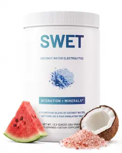 Swet Electrolytes Clean Hydration Coconut Watermelon 3 Essential Electrolytes 525mg Potassium 315mg Sodium 105mg Magnesium The Cleanest Supplements on Earth