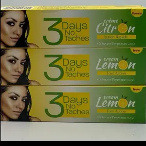 3 Days Cream 3 Pack Lemon for Face and Body Fast Action Natural Preparation Skin Repair Moisturizing Facial Moisture
