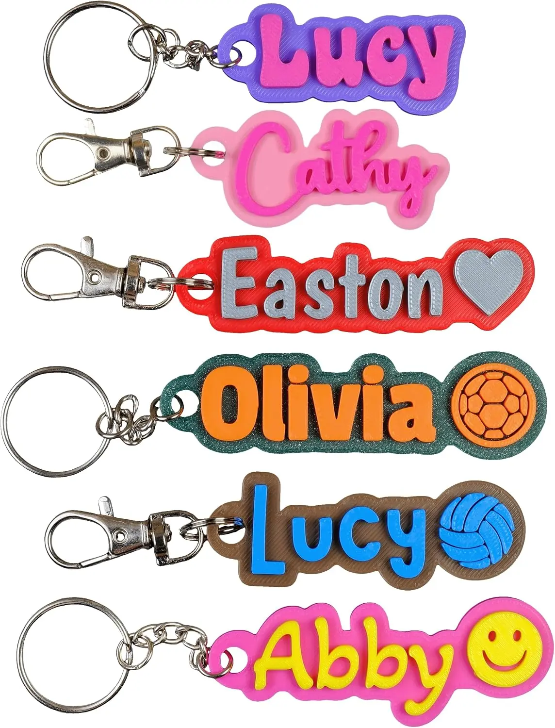 Custom Name Keychain – 3D Printed Personalized Keychain